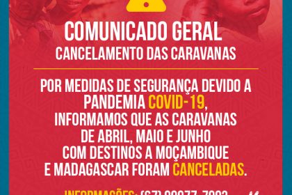 COMUNICADO CANCELAMENTO CARAVANAS